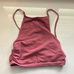 Urban outfitters low back Pink Sleeveless Crop Top, size XS/S